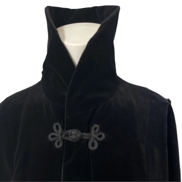 Vintage 50’s Vogue Couturier Design Black Long Opera Coat S/M - Picture 2 of 7